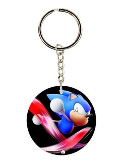 Buy Double Sided Sonic Printed Keychain in UAE