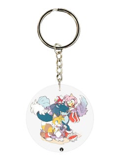 Buy Double Sided Sonic Printed Keychain in UAE