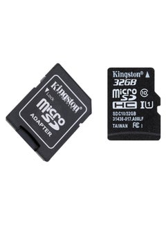 Buy MicroSDHC Memory Card With Adapter Black in Saudi Arabia