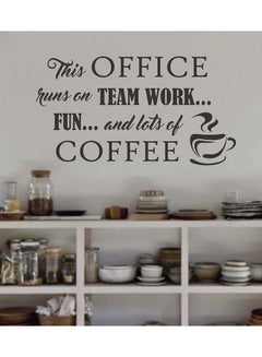 Buy Creative Office Quotes Wall Decal Black 90 x 50cm in UAE