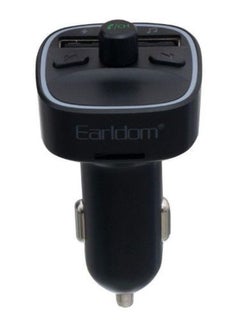 Buy MP3 Aux Audio Car Charger Black in UAE