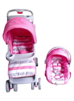 اشتري Kids Comfortable Stroller With Safety Cushioned Car Seat For Baby في السعودية