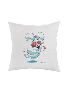 Buy Decorative Square Shaped Throw Pillow White 40 x 40cm in Egypt