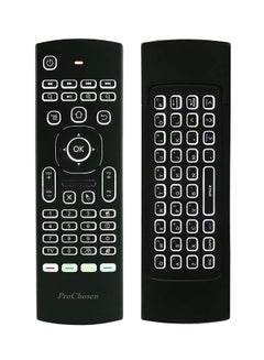 Buy MX3 Air Mouse Backlight Wireless Remote Control Keyboard Black in UAE