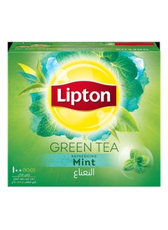 اشتري شاي أخضر بنكهة النعناع 100 x 1.5غم عبوة من 100 قطعة في الامارات