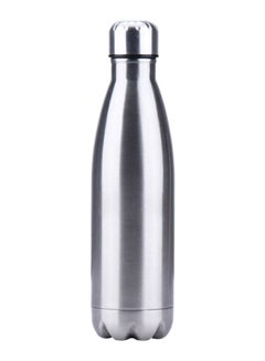 Buy Thermal Insulated Water Bottle Silver 500ml in UAE
