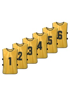 Buy 6-Piece Quick Drying Scrimmage Practice Vest Set 43 x 63cm in Saudi Arabia