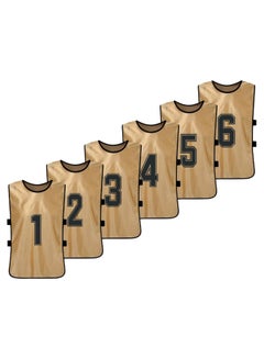 Buy 6-Piece Quick Drying Scrimmage Practice Vest Set 43 x 63cm in Saudi Arabia