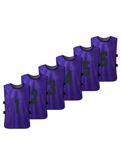 Buy 6-Piece Quick Drying Scrimmage Practice Vest Set 32 x 55cm in Saudi Arabia