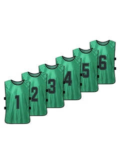 Buy 6-Piece Quick Drying Scrimmage Practice Vest Set 32 x 55cm in Saudi Arabia