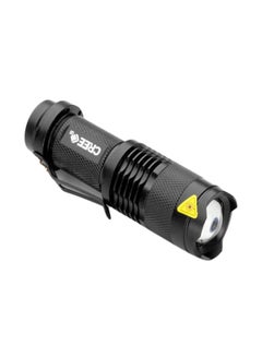 اشتري Adjustable Focus Mini LED Flashlight أسود 9.4 x 2.6 x 2.6 سنتيمتر في الامارات