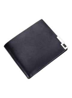 Buy Bi-Fold Leather Wallet Black in Saudi Arabia