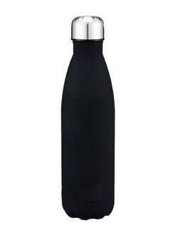 Buy Vacuum Insulated Water Bottle Black/Silver 26.5 x 7centimeter in Egypt