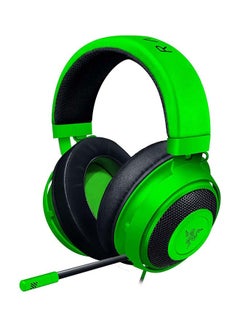 Buy Razer Kraken Gaming Headset: Lightweight Aluminum Frame, Retractable Noise Isolating Microphone, For PC, PS4, PS5, Switch, Xbox One, Xbox Series X & S, Mobile, 3.5 mm Audio Jack – Green in Saudi Arabia