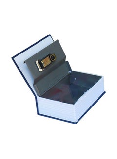 Buy Metal Book Safe Box Blue 18x11.5centimeter in Saudi Arabia