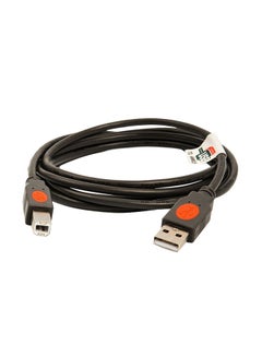 Buy USB 2.0 A Printer Cable Black in Saudi Arabia