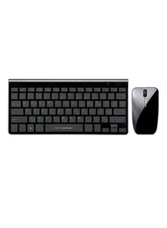 Buy Ultra Thin Slim Wireless Keyboard And Optical Mouse Set Black in Saudi Arabia