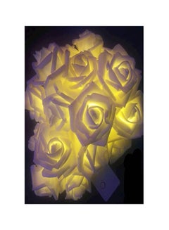 اشتري سلسلة مصابيح LED بتصميم زهور تستخدم كزينة في الكريسماس وعيد الحب وحفلات الزفاف مكونة من 10 قطع في السعودية