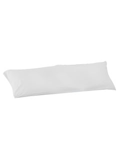 Buy 100% Egyptian Cotton Pillow Cover White 50 x160centimeter in UAE