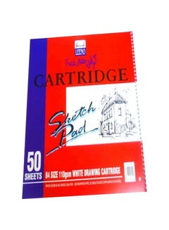 Buy Cartridge Sketch Book B4 110gsm Red/Blue in Saudi Arabia