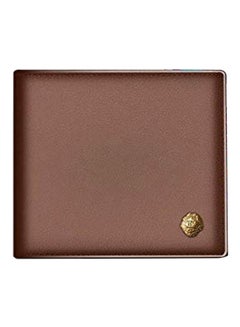 Buy Leather Wallet Brown/Gold in UAE