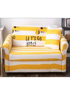 Shop Generic Cute Bee Pattern Striped Sofa Slipcover Yellow White Black Online In Dubai Abu Dhabi And All Uae