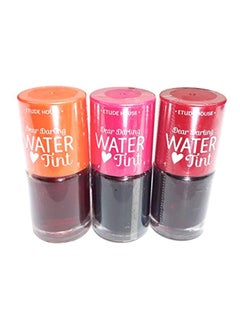 Buy 3-Piece Lip Tint Set Pink/Red/Orange in Saudi Arabia