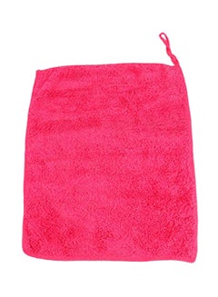 Buy 4-Piece Microfiber Facial Towel Hot Pink 25x30cm in Saudi Arabia