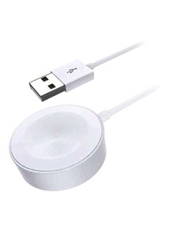 Buy Magnetic Charging Cable For Apple Watch Series 1/2/3/4 White in Saudi Arabia