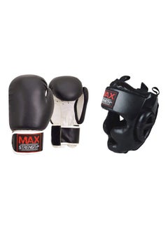 اشتري Boxing Gloves And Head Guard Set - L في الامارات