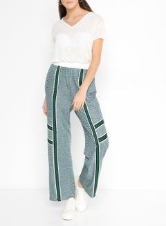 Buy Elasticated Waist Tape Detailed Pants Multicolour in UAE