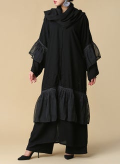 Buy Tassel Detailed Abaya Black in Saudi Arabia