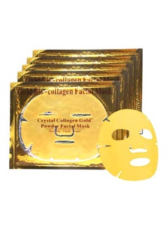 Buy 5-Piece Collagen Facial Mask Gold in UAE