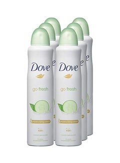 Buy 6-Piece Deodorant Antiperspirant Spray 150ml in UAE
