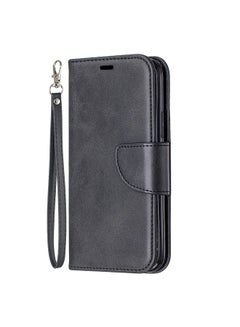 اشتري Flip Leather Case with Wallet Card Slot For Apple iPhone 11 Pro Black في السعودية