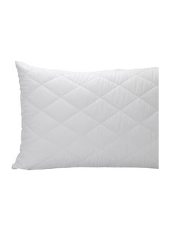 Buy Micro Fibre Waterproof Pillow Protector cotton White 50x90cm in Saudi Arabia
