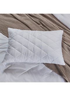 Buy Micro Fibre Waterproof Pillow Protector cotton White 50x75cm in Saudi Arabia