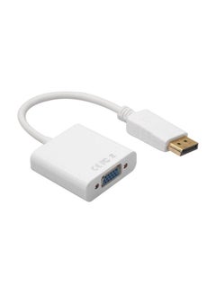 Buy Display Port Cable To HDMI Female Adapter White in Saudi Arabia