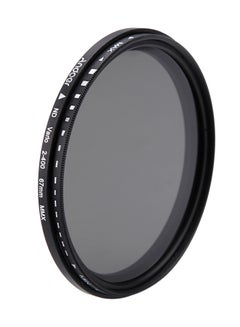 Buy ND2 To ND400 Adjustable Variable Filter For Canon/Nikon DSLR Camera 67millimeter Black in UAE