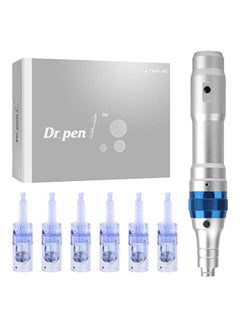 Buy Dr. Pen Ultima A6 Professional Microneedling Pen Set Silver/Clear in UAE