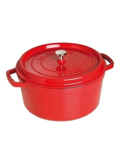 Buy Round Shaped Casserole Dish Cherry 31centimeter in Saudi Arabia