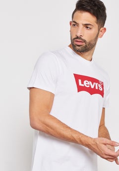 Buy Cotton Logo T-Shirt White in UAE