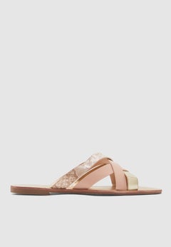 Buy Cross Front Sandals Multicolour in UAE