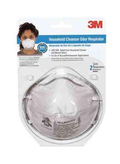 Buy Pack Of 2 Household Cleanser Odor Respirator White in UAE