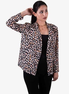 اشتري Cheetah Printed Blazer Multicolor في الامارات