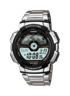 Buy Men's Water Resistant Digital Watch AE-1100WD-1A - 48 mm - Silver in UAE