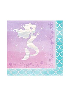 Buy Mermaid Shine Napkin Blue in UAE