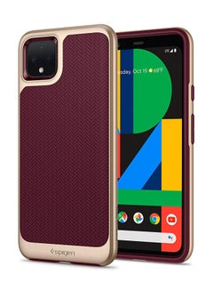 Buy Neo Hybrid Case Cover For Google Pixel 4 Burgundy With Gold Frame in UAE