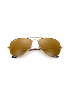 Buy Polarized Aviator Sunglasses - RB3025 001/57 - Lens Size: 58 mm - Gold in UAE