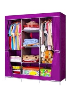 اشتري Multipurpose Cloth Wardrobe Purple في مصر